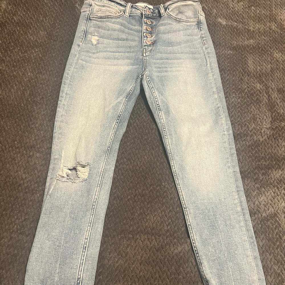 Vervet button fly skinny jeans